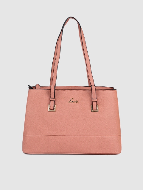 

Lavie Peach-Coloured Solid Shoulder Bag