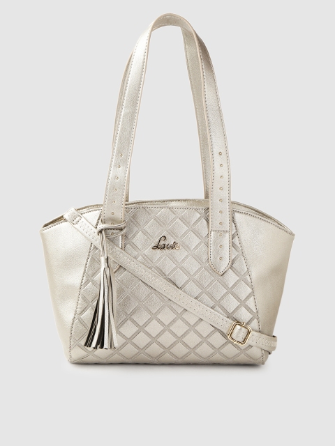 

Lavie Silver-Toned Textured Shoulder Bag