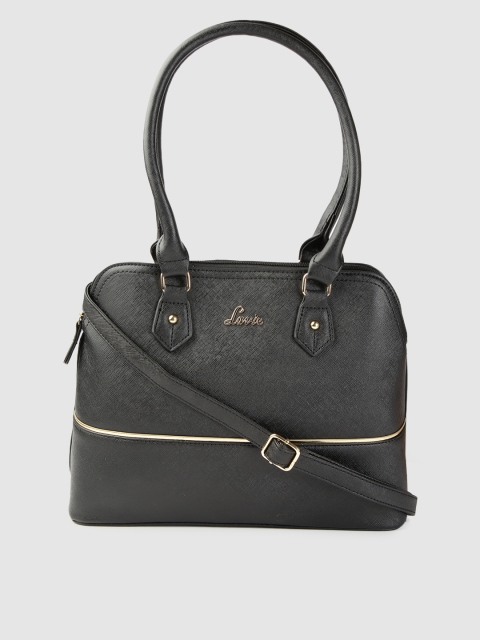 

Lavie Black Solid Shoulder Bag with Detachable Sling Strap