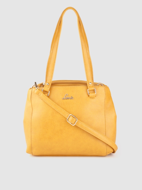 

Lavie Mustard Yellow Solid Shoulder Bag
