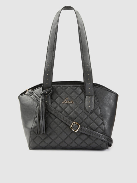 

Lavie Black Textured Shoulder Bag