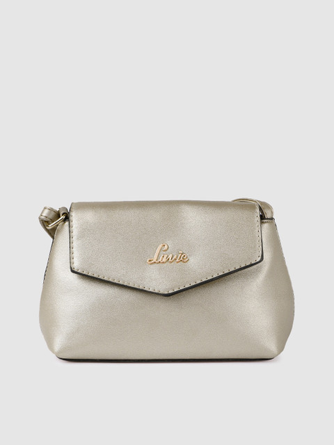 

Lavie Gunmetal-Toned Solid Sling Bag, Metallic