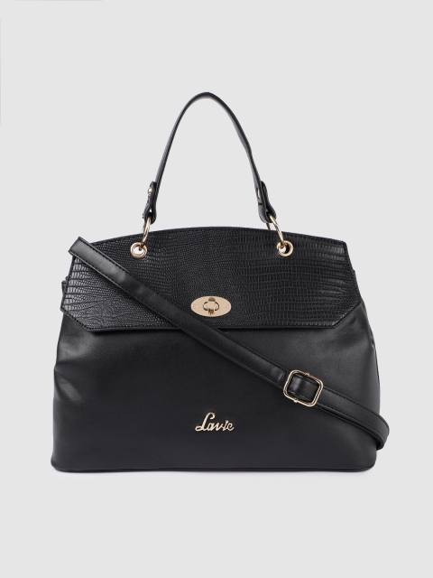 

Lavie Black Textured Satchel