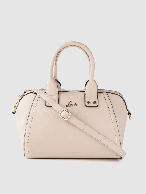 

Lavie Beige Solid Handheld Bag