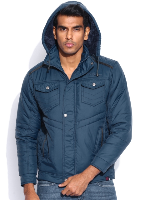 

Locomotive Teal Blue Padded Jacket