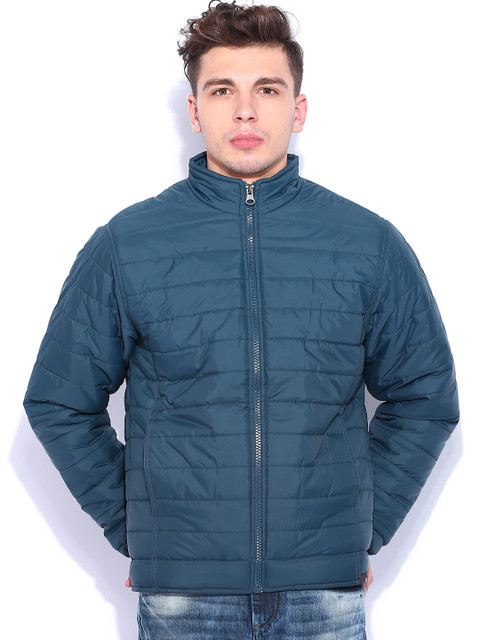 

Locomotive Teal Blue Padded Jacket
