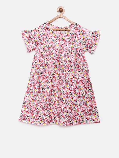 

Cub McPaws Girls Pink Micro Ditsy Floral Printed A-Line Dress