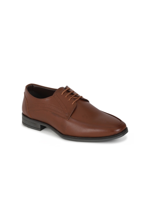 

Peter England Men Tan Brown Formal Derbys