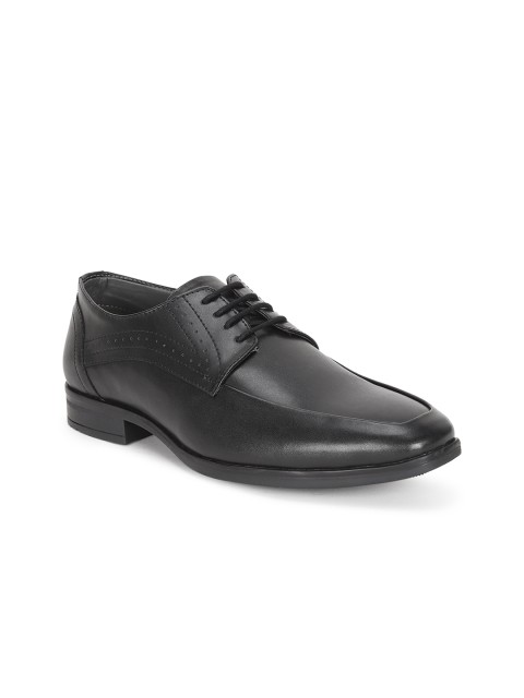 

Peter England Men Black Solid Formal Derbys