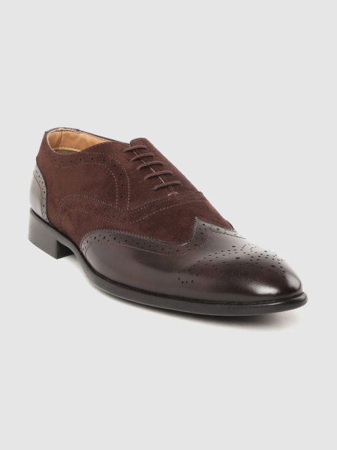 

Peter England Men Coffee Brown Formal Brogues