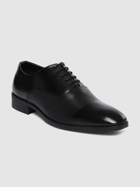 

Peter England Men Black Formal Formal Oxfords