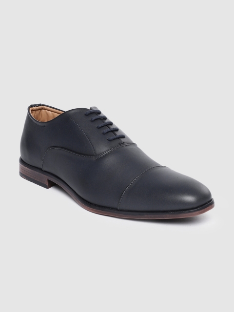 

Peter England Men Navy Blue Formal Oxfords