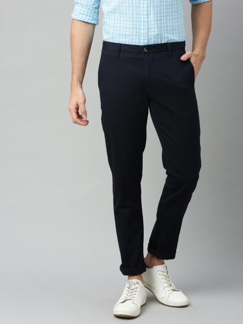 

U.S. Polo Assn. Men Navy Blue Austin Trim Fit Solid Chinos