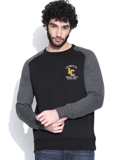 

Locomotive Black Dot Print Sweatshirt