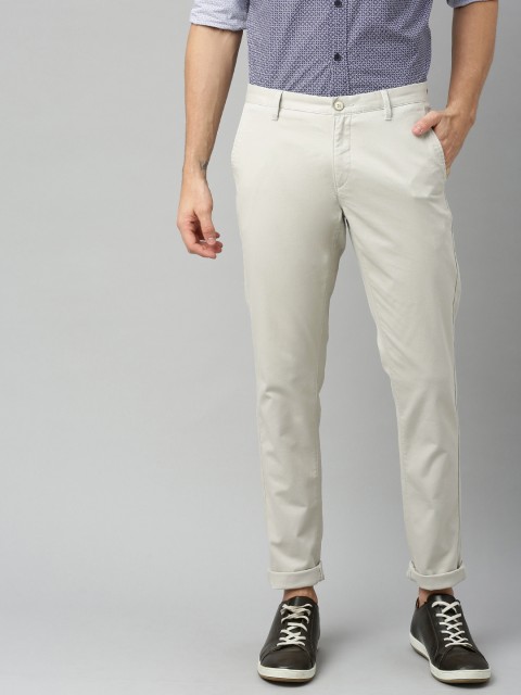 

U.S. Polo Assn. Men Beige Austin Trim Fit Solid Chinos