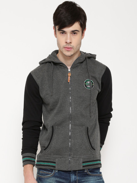

Locomotive Charcoal Grey & Black Hooded Sweatshirt