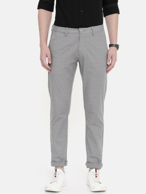 

U.S. Polo Assn. Men Grey Austin Trim Fit Solid Regular Trousers