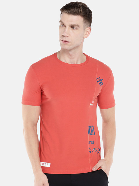 

Sweet Dreams Men Peach-Coloured Printed Round Neck T-shirt