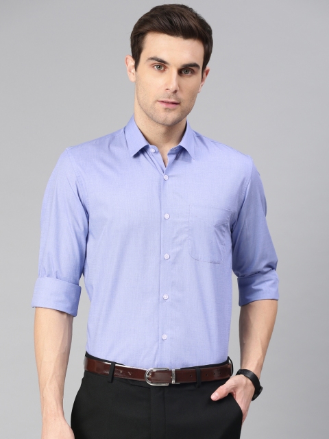 

Peter England Men Blue Slim Fit Solid Formal Shirt