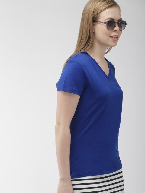 

Tommy Hilfiger Women Blue Solid Top