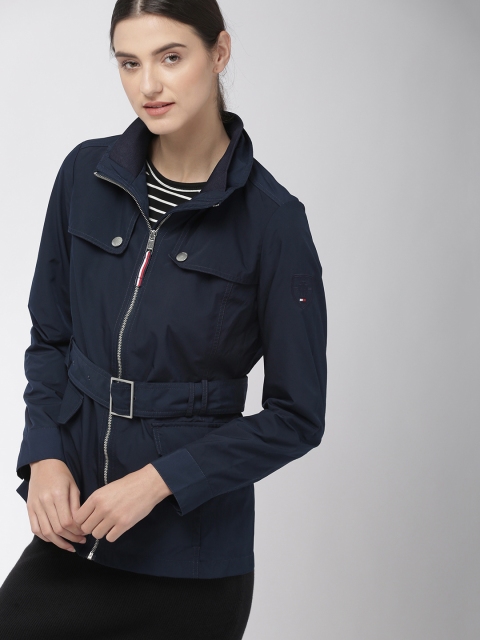 

Tommy Hilfiger Women Navy Blue Solid Tailored Jacket