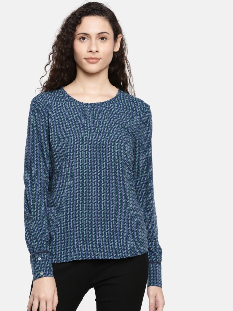 

Tommy Hilfiger Women Green Angie Printed Top