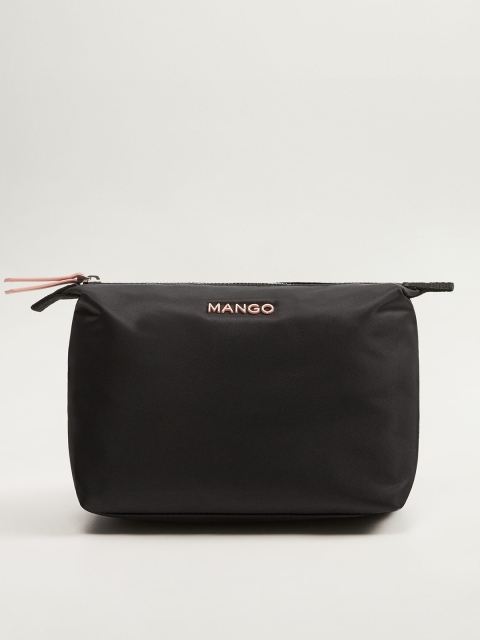 

MANGO Women Black Solid Cosmetic Pouch