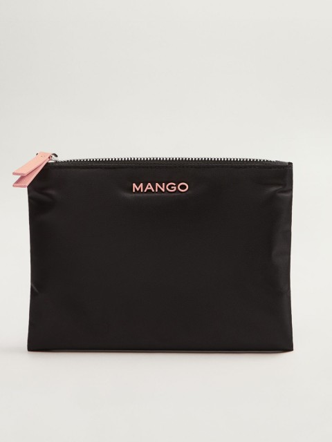 

MANGO Women Black Solid Cosmetic Pouch