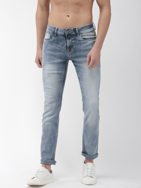 

Flying Machine Men Blue Michael Slim Fit Mid-Rise Clean Look Stretchable Jeans
