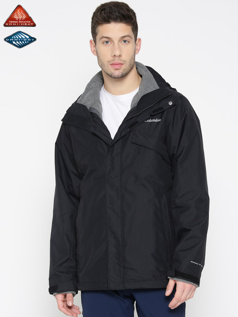 

Columbia Men Black Solid Bugaboo II Fleece Interchange Jacket