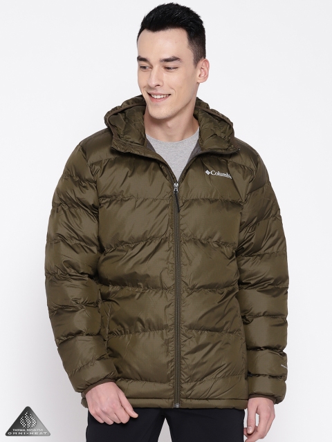 

Columbia Men Olive Green Fivemile Butte Hooded Jacket