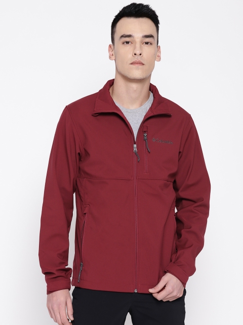 

Columbia Men Maroon Ascender Softshell Solid Jacket