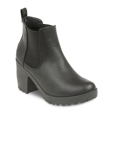 

Truffle Collection Women Black Heeled Boots