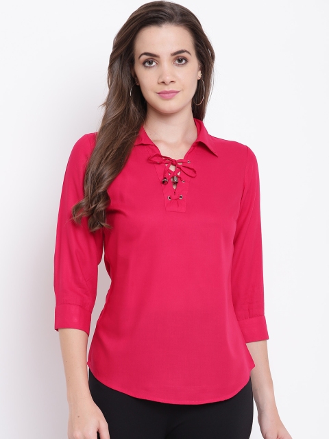 

Deewa Women Pink Solid Top