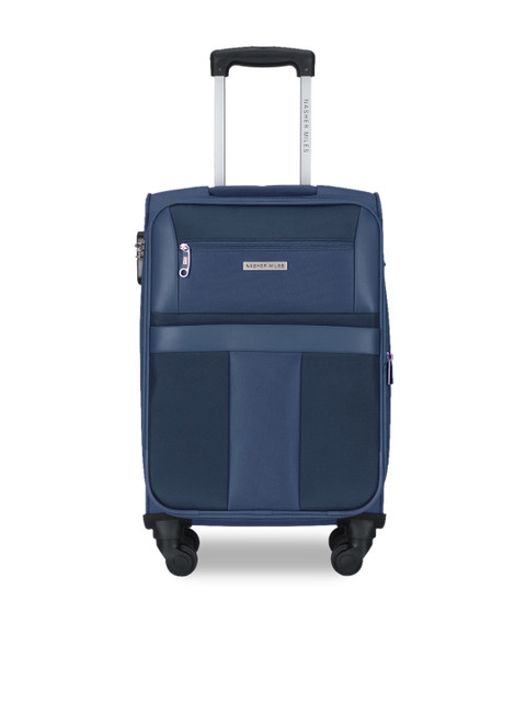 

Nasher Miles Unisex Navy Blue Water Resistant Trolley Bag
