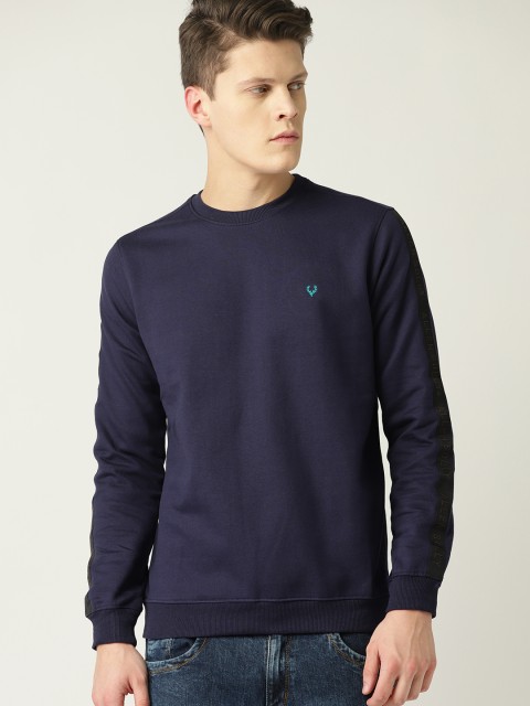 

Allen Solly Sport Men Navy Blue Solid Sweatshirt