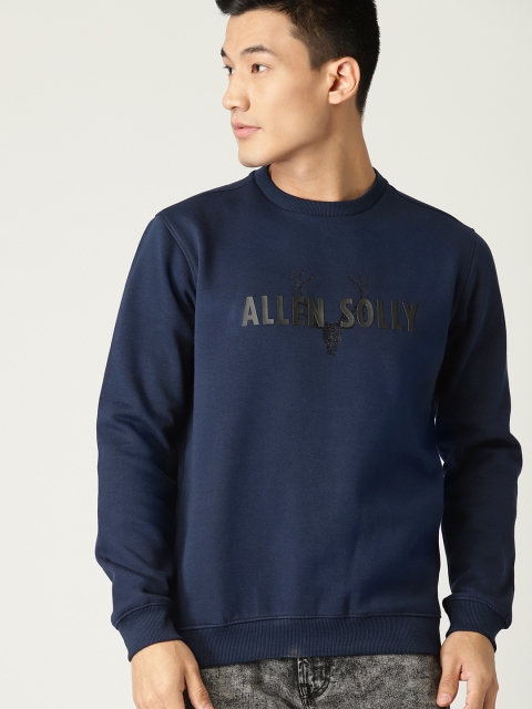 

Allen Solly Men Navy Blue Printed Sweatshirt