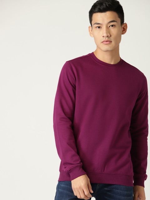 

Allen Solly Sport Men Purple Solid Sweatshirt