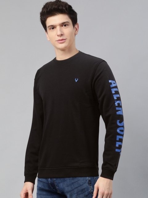 

Allen Solly Sport Men Black Solid Sweatshirt