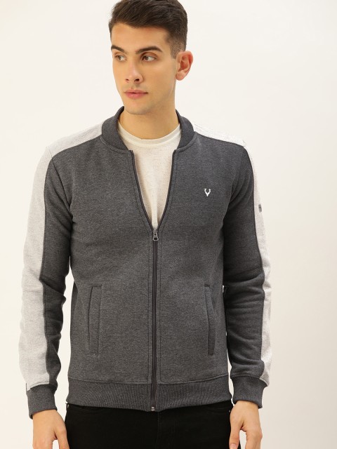 

Allen Solly Sport Wimbledon Men Charcoal Grey Solid Sweatshirt