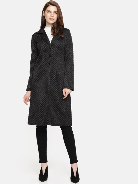 

Global Desi Women Grey Self Design Jacket