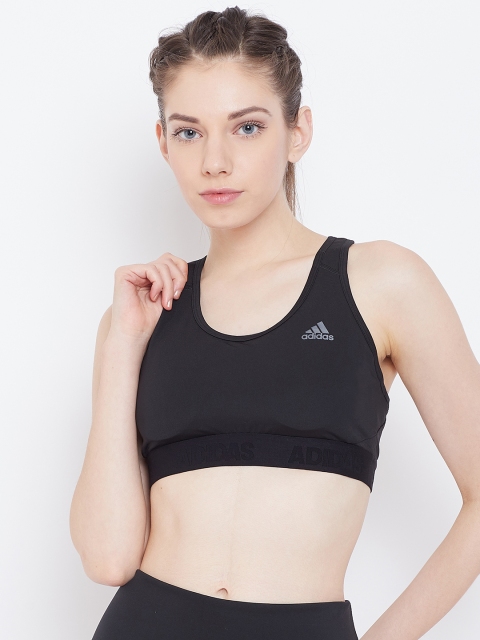 

ADIDAS Women Black Solid Don't Rest Alphaskin Sport Training Bra CD9718