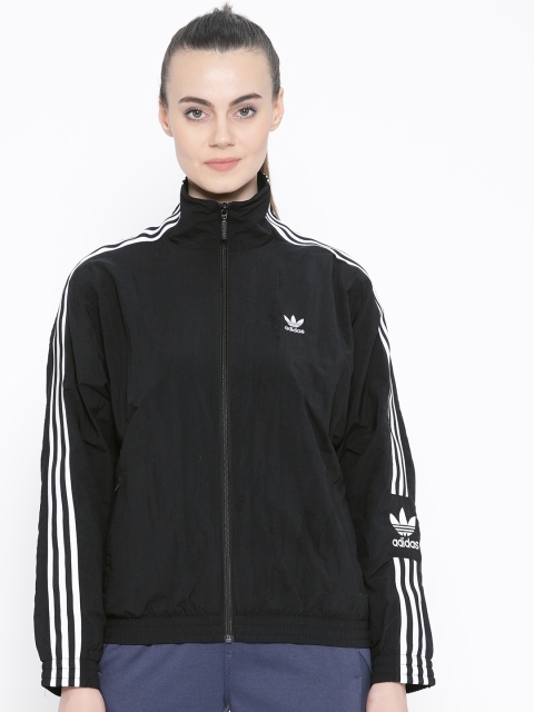 

ADIDAS Originals Women Black Solid Lock Up Track Jacket