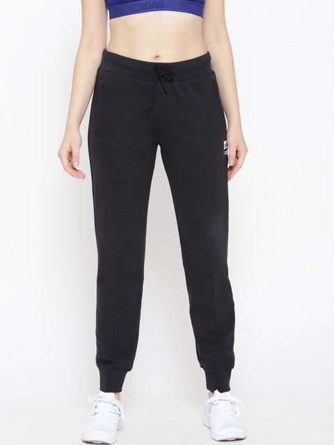 

ADIDAS Originals Women Black Cuffed Solid Joggers