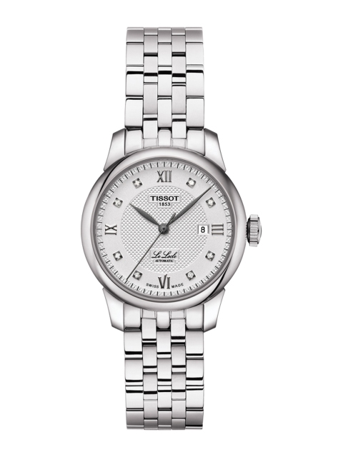 

TISSOT Women Silver-Toned Le Locle Automatic Lady 29.00 Swiss Diamond Studded Analogue Watch T0062071103600