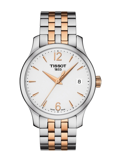

TISSOT Women White Tradition Lady Swiss Analogue Watch T0632102203701