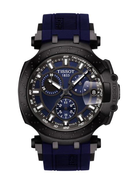 

TISSOT Men Navy Blue T-Race Swiss Chronograph Analogue Watch T1154173704100