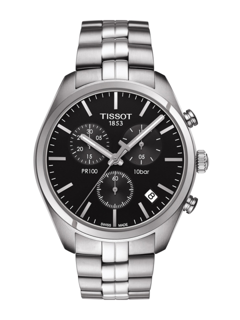 

TISSOT Men Black PR 100 Chronograph Watch T1014171105100