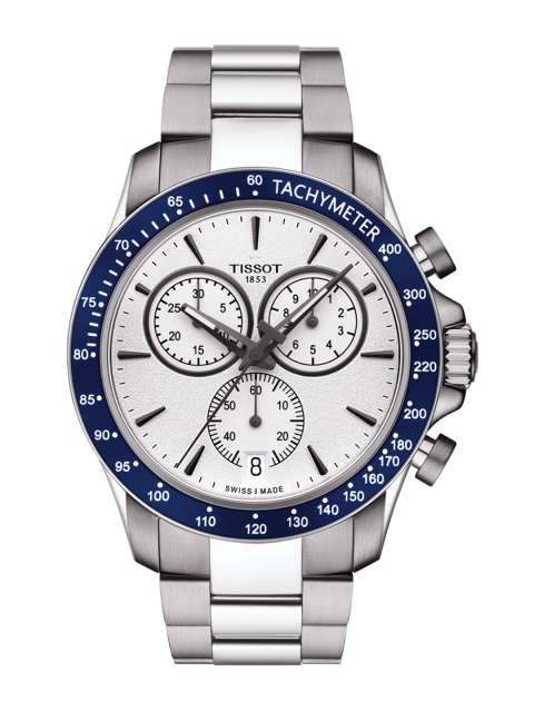 

TISSOT Men Off-White V8 Quartz Chronograph Analogue Watch T1064171103100