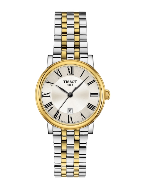 

TISSOT Women Silver-Toned Carson Premium Lady Analogue Watch T1222102203300